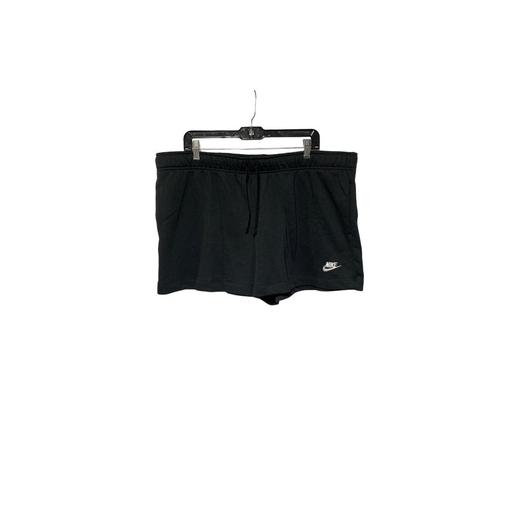 Nike Women's Sportswear Club Fleece Midrise Shorts - Black (XXLarge)